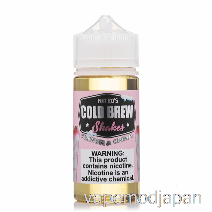 VAPE Japan ストロベリー アンド クリーム - ニトロ コールド ブリュー - 100ml 6mg